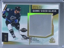 2022-23 SP Game Used NHL All-Star Rink Glass Relics Gold 8/10 Chris Kreider 00rb