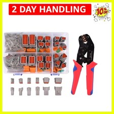 174Pcs 12 Kits DT Connector Kit With Ratcheting Wire Crimper for Connector, ...
