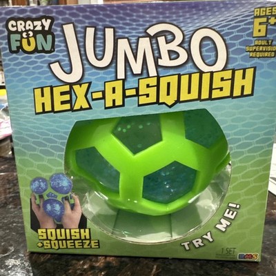 VIRAL green Squishy JUMBO Hex-A-Squish SQUISHY Ball 5  Squeezy Crazy Fun TikTok