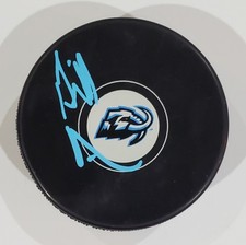 BILL ARMSTRONG SIGNED UTAH MAMMOTH HOCKEY CLUB PUCK NHL W/LOA