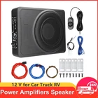 10in Car Under Seat Subwoofer Slim Space-Saving Built-in Amplifier Bass Audio