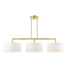 Livex Lighting - Meridian - 3 Light Extra Large Linear Chandelier-18.25 Inch