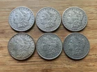US Morgan Silver Dollars 6 coins Pre 1904 Circulated/Cull Condition Lot TU3