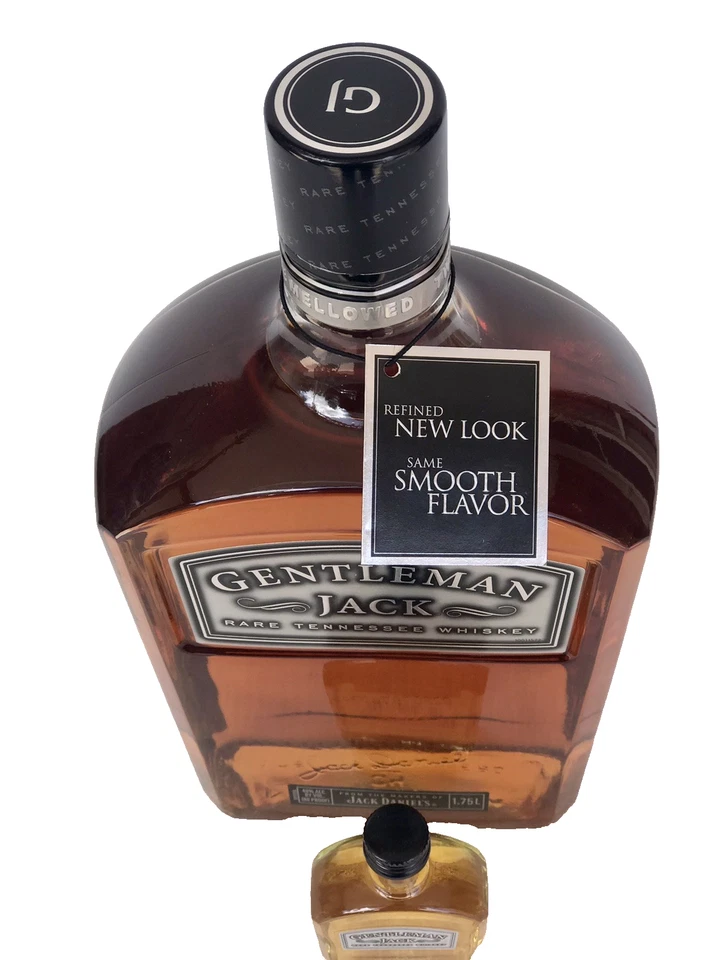 Jack Daniel's GJ Rare 1st Edit Tomb Stone HUGE 1.75Litre Complete With Neck Tag! - image 3 of 4