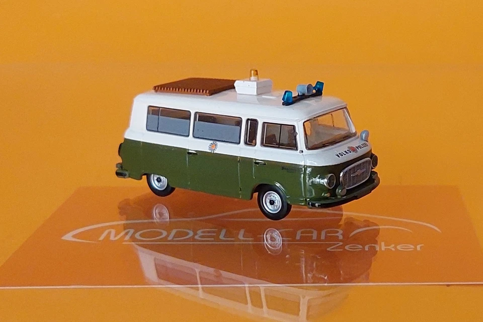 Brekina MCZ 03-419 IFA Barkas B1000 Volkspolizei - "VUB mit Kurbelmast" 1:87 NEU - Bild 2 von 3