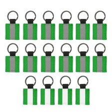 16 Pcs Reflective Keychain,Reflective Strips Safety Pendants Backpack,Dark Green