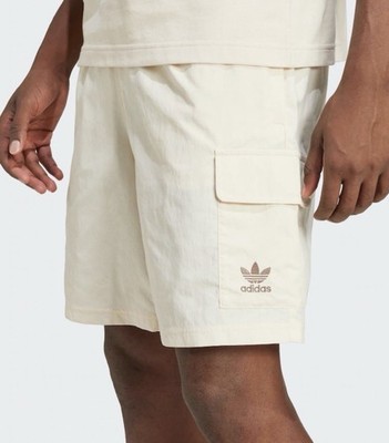 adidas Originals Beige Trefoil Essentials Woven Cargo Shorts