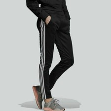  65 Adidas Women's Black Mid Rise 3 Stripes Skinny Activewear Pants Size S