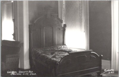 Central City, Colorado Photo RPPC Postcard &ldquo;General Grant&rsquo;s Bed 