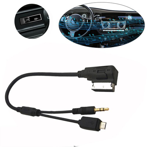 MMI Music Interface AUX Cable USB Cord Charging iPod iPhone For Mercedes Benz - Bild 1 von 8