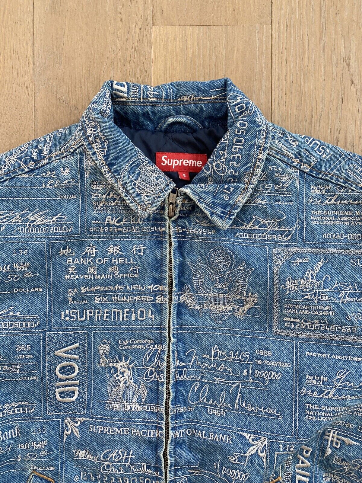 Supreme Denim Jacket BrownxGrayish(Check Pattern) S 2200297726012