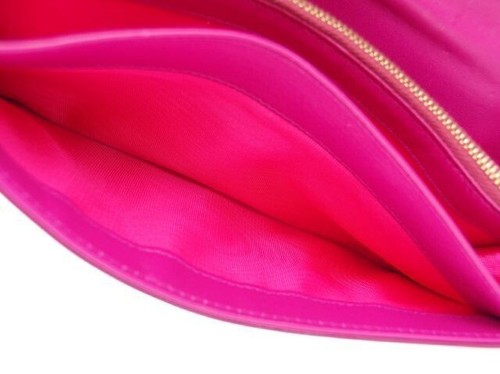 Emilio Pucci Long Wallet Ribbon Pink Gold Patent Leather womens from Japan JP!!! - Picture 10 of 10