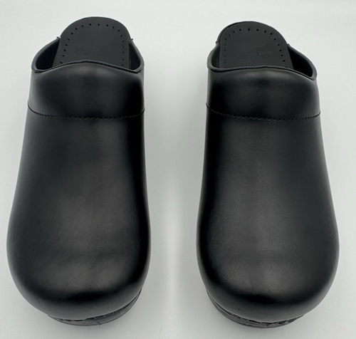 Dansko Karl Black Box Leather Mule Men’s Sz EU 45, US 11.5 - 12, New WO Box $130