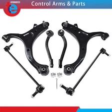 6pc Suspension Kit Front Control Arm Sway Bar Tierod For 07-12 Hyundai Santa Fe