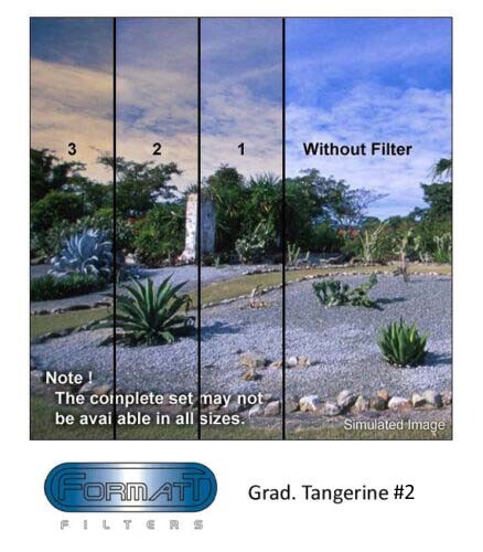 Formatt 4x4 Grad Tangerine Glass Filter - Picture 1 of 5