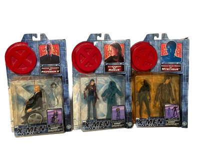 Toy Biz Marvel X-Men the Movie Mystique Rogue Professor X Action Figure Lot VTG