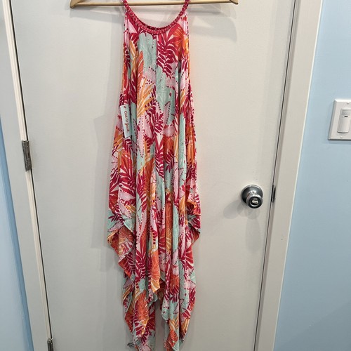 Cat & Jack Girls Sz 10/12 Hawaiian Style Dress Colorful NWT - Picture 2 of 8
