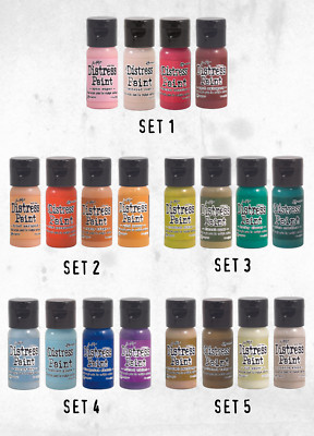 Tim Holtz Distress Paint Vault Limited Edition Kit 1, 2, 3, 4 & 5 Set- 20 Colors