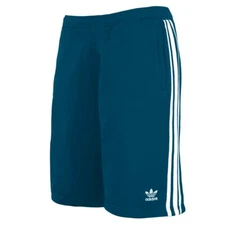 Adidas Originals 3 Stripe Fleece Shorts Legend Marine Small Medium Large 2XL