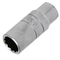 "ZüNdkerzenschlüSsel Mit Haltegummi SW 18 Mm ZwöLfkant Nuss Antrieb 10,0 Mm(3/8\")"