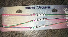 Claire  s Rainbow Bff Choker 3 Necklace Jewelry Beaded Set Lot