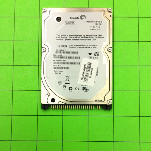 Laptop Seagate ST9120822A 9S1033-506 120GB IDE Momentus Hard Disk Drive