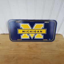 Vintage Michigan Plastic License Plate, Made In USA!