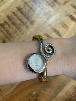 NEW Persona Fashion Watch Ladies Two Tone Silver Gold Mother Of Pearl Face