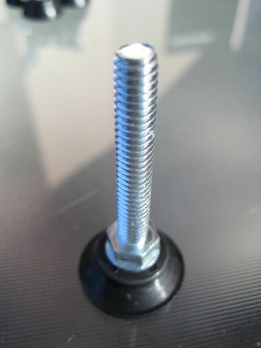 4 Pack - Adjustable Leveling Foot Threaded Feet, 1.625" x 1/4-20 Stud Appliance - Picture 2 of 3