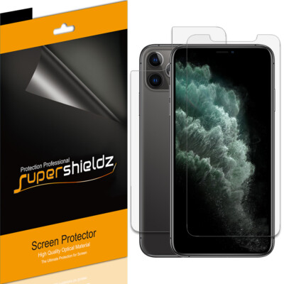 Supershieldz 3 Front + 3 Back Clear Screen Protector for iPhone 11 Pro Max 6.5''