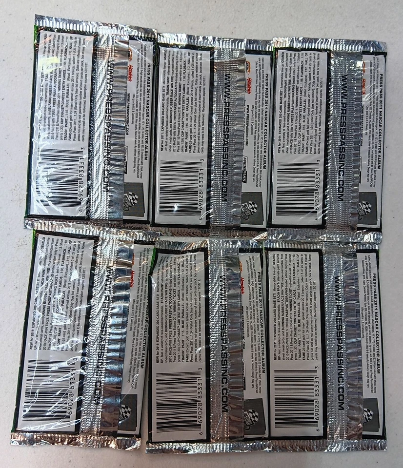 2011 Press Pass NASCAR Racing Packs Factory Sealed Lot Of 6 - Image 2 of 2