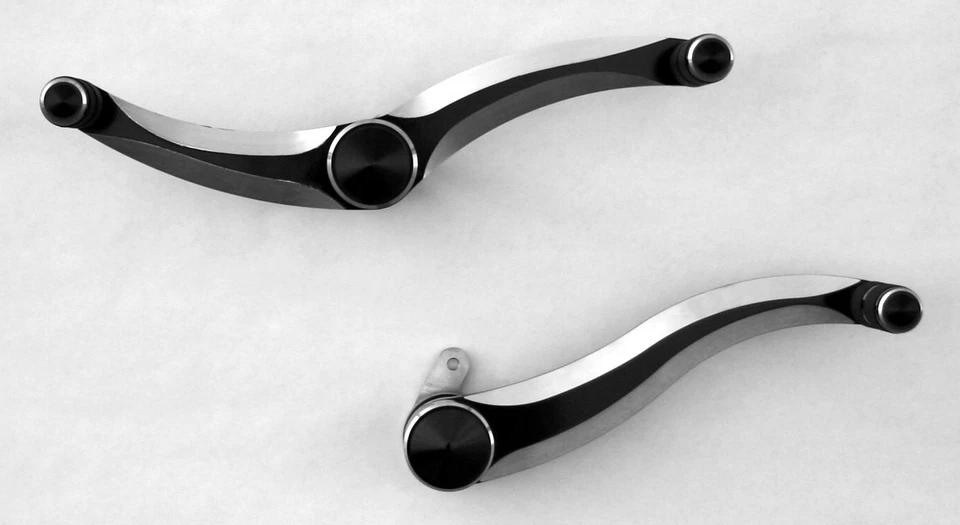 Black Diamond Floorboard Heel Toe Controls Accutronix Harley Heritage 1986-99  - Image 3 of 4