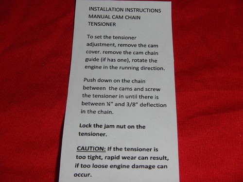 TIMING CAM CHAIN TENSIONER MANUAL ADJUSTER 1999-02 KINGQUAD 4WD LT-F300F 300 -2 - Picture 5 of 5