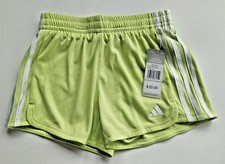 Adidas Big Girl's M 10/12 Pulse Lime 3 Stripe Athletic Soccer Shorts