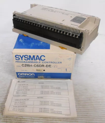 Omron C28H-C6DR-DE Programmable Controller Source 24VDC 20W In 24VDC 7MA 