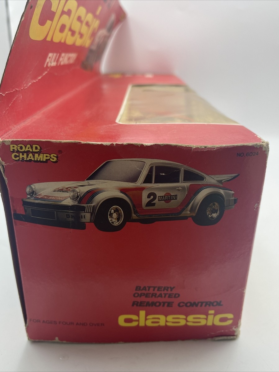Rare Vintage 1986 Road Champs Remote Control Car Porsche 930 Turbo