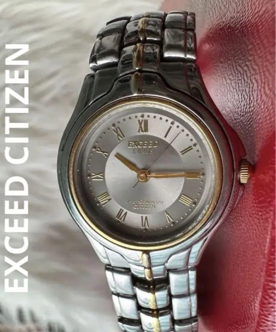 CITIZEN EXCEED EUROS Water Resistant Antimag 4800 Round Wristwatches B2004