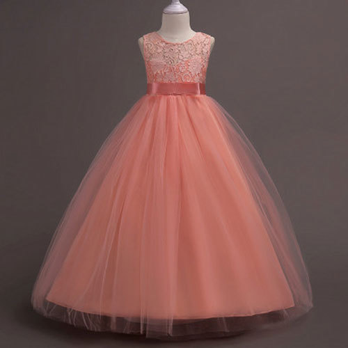 kids Girl Baby Princess Lace Dress Flower Party Pageant Prom Bridesmaid Wedding - Picture 9 of 19