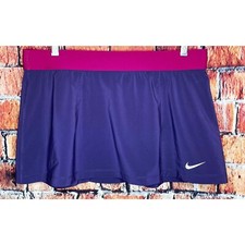 NWT Nike Dri-Fit Stay Cool Slam Woven Women's Purple Tennis Skirt Banded Waist