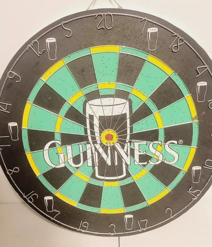 Guinness 18” Dart Board Steel Tip Dart Board