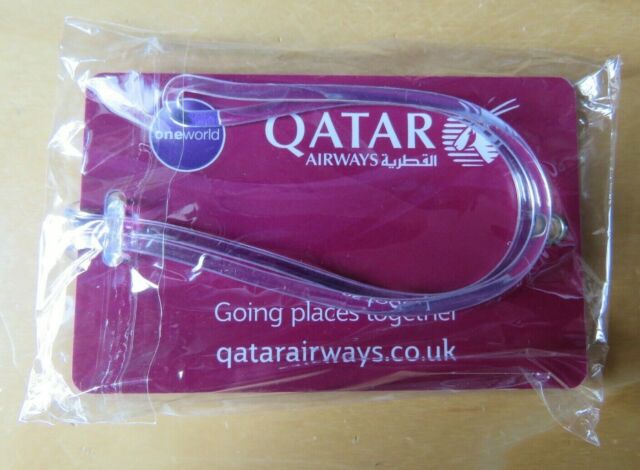 SALE* Rare Qatar Airways Economy Class Plastic Baggage Tag - New/Sealed SALE* Rare Qatar Airways Economy Class Plastic Baggage Tag - New/Sealed