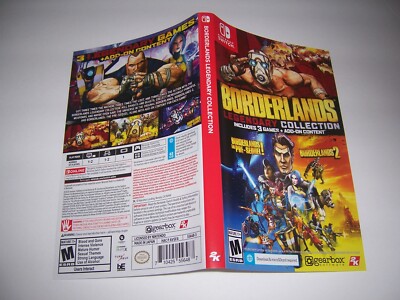 ORIGINAL Case Box Artwork Insert Nintendo Switch Borderlands