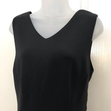 NEW wTag-TAHARI Black Strappy Back Sheath Dress 10