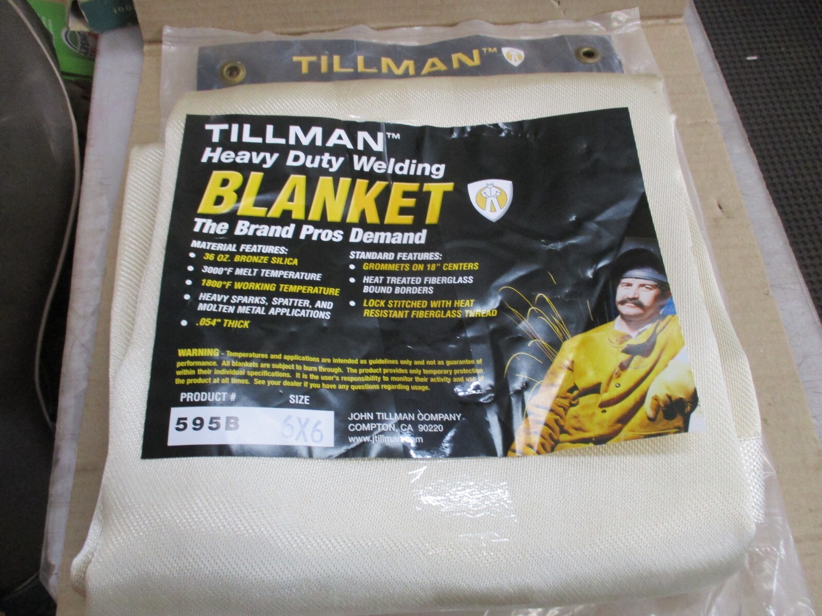 Tillman 6x6 Heavy Duty Welding Blanket Model 595B eBay