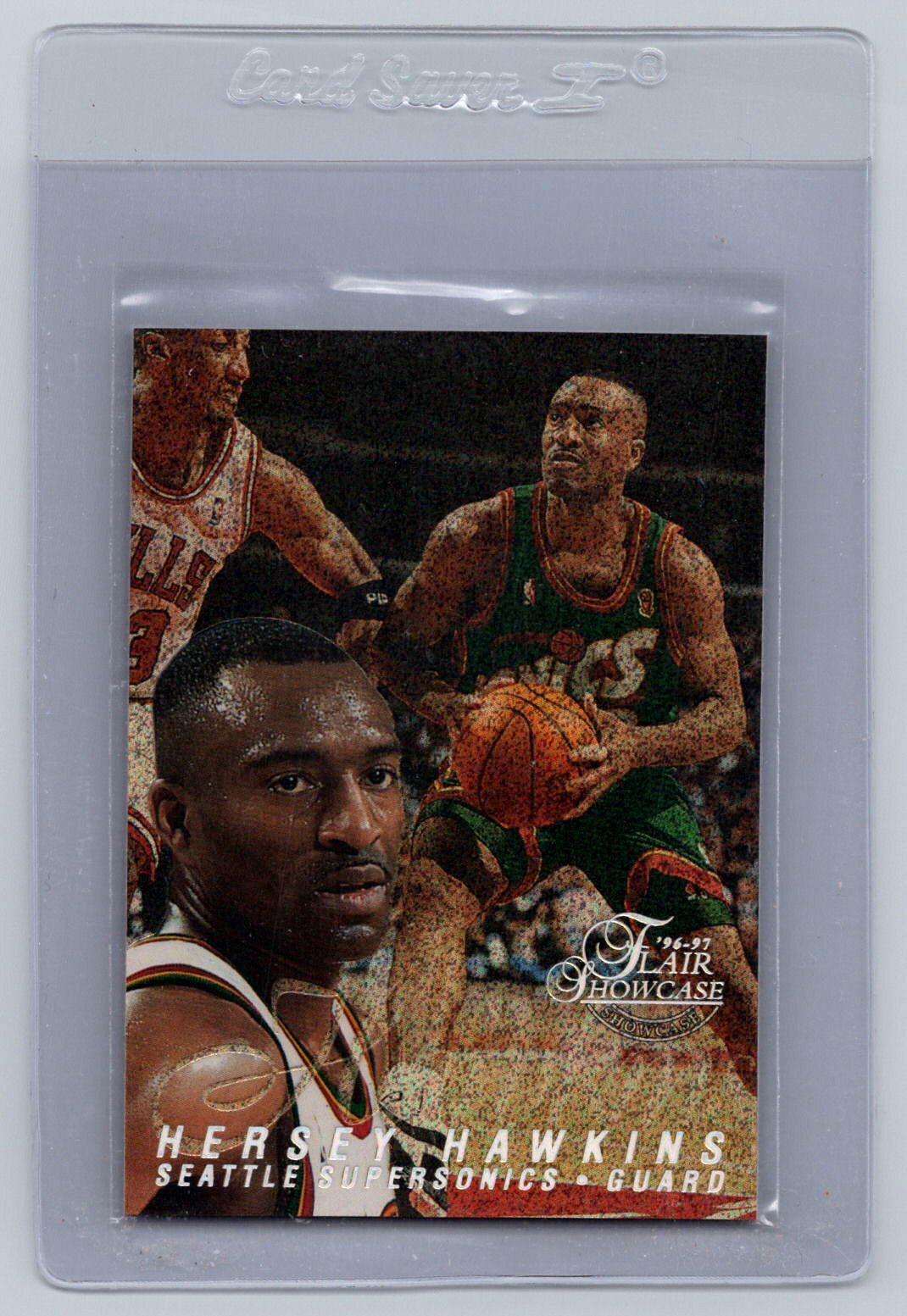 1996-97 Flair Showcase #84 Hersey Hawkins Flair Showcase Row 0 (Showcase)