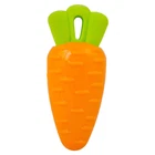 Multipet Harvesters 5" Rubber Dog Toy Harvest Carrot Veggie with squeaker NEW