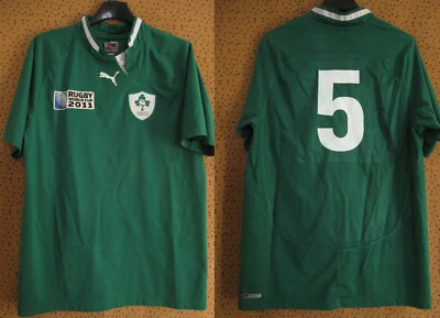 Maillot rugby Irlande 2011 World cup Puma Ireland vintage Eire Jersey Shirt - M - Photo 1/4