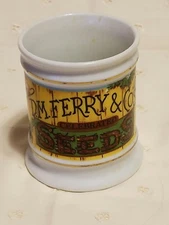 Vintage Corner Store Porcelain Advertising Mug D M Ferry & Co Seeds