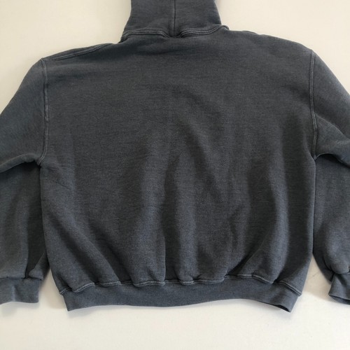 vtg Western Michigan Embroidered Hoodie Sweatshirt Sz L Gray Russell Broncos - Picture 12 of 22