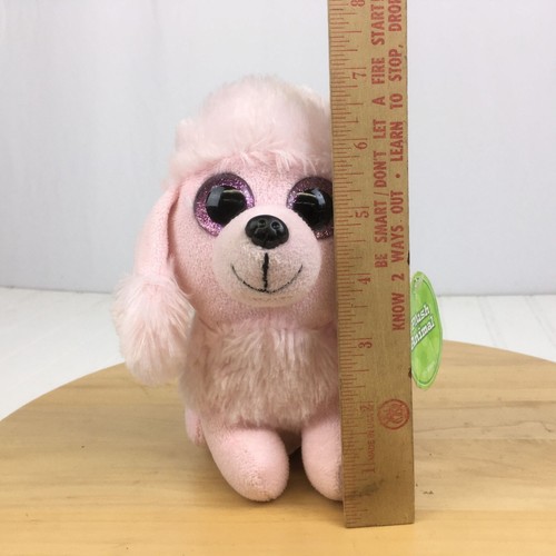 Barboncino peluche rosa con occhi rosa scintillanti peluche 7" Walmart - Foto 5 di 7